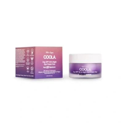 Immagine di Coola Day SPF 30 &amp; Night Eye Cream Duo, 70%+ crema solare biologica con protezione UVA/UVB ad ampio spettro, 24ml