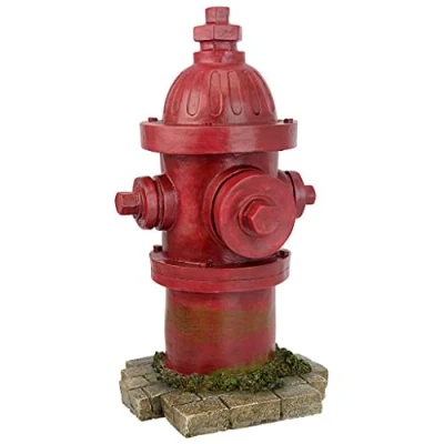 Immagine di Design Toscano QL5468 Statua Idrante Il Secondo Miglior Amico del Cane, Multicolore, 18x20.5x35.5 cm