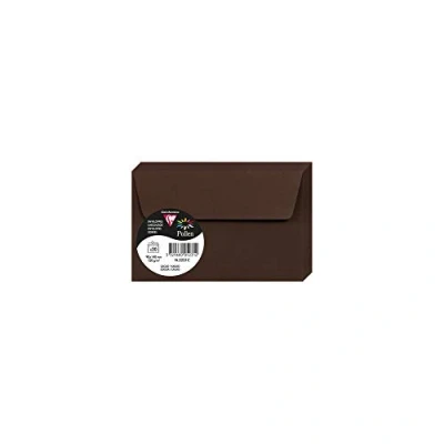 Immagine di Clairefontaine 5231C Pacco da 20 Buste autoadesive Formato 9x14cm 120g/m² Colore Cacao Inviti Eventi e Corrispondenza Gamma Pollen Carta Premium Liscia