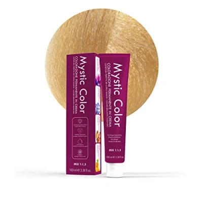 Immagine di Mystic Color Colore Biondo Platino Dorato 10.3 Tinta per Capelli Colorazione Professionale in Crema a Lunga Durata Con Cheratina Idrolizzata, Olio di Argan e Calendula 100 ml