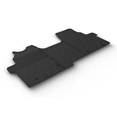 Immagine di Tappetini in Gomma Compatibile con Ford Transit Custom Furgon 2023 (Cambio Manuale, Sedile/panco) (Profilo G 3 Parti + Clip di Montaggio)
