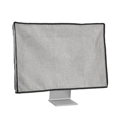 Immagine di kwmobile Custodia Protettiva Monitor PC Compatibile con 31 32&quot; Copri Computer Desktop Copertura Antipolvere Grigio Chiaro