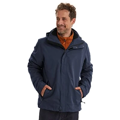 Immagine di Killtec Xenios Funktionsjacke Mit Abzippbarer Kapuze, Uomo, Blu Scuro, S