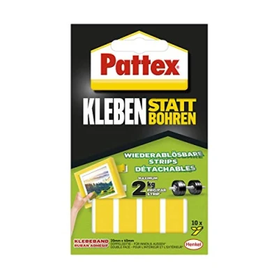 Immagine di Pattex PXMS1 #####Doppelseitige Klebestrips Bianco (L x L) 40 mm 20 10 pz.