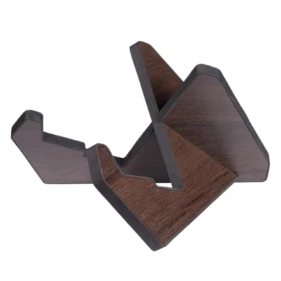 Immagine di Gator Frameworks Elite Series Supporto per chitarra in legno con finitura marrone scuro, adatto acustica, elettrica e basso (GFW ELITEGTRXSTD BRN)