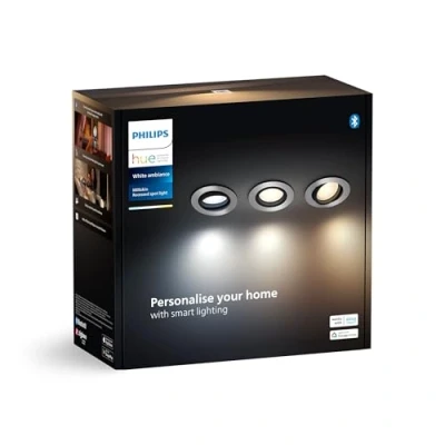 Immagine di Philips Lighting Hue Faretto LED Da incasso 929003810901 ERP: E (A G) Milliskin GU10 12.6 W bianco caldo a freddo, RGB