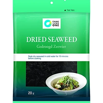 Immagine di Chung Jung One Alghe Secche Tagliate 1 Confezione Da 20 Grammi / Perfette Come Spuntino O In Zuppa Qualità Premium Dalla Corea Del Sud. 1200 g