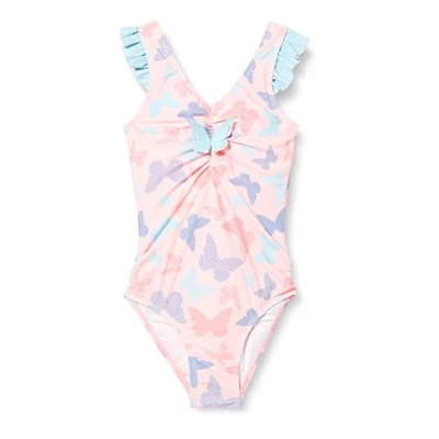 Immagine di Playshoes Costume da bagno con protezione UV Bambine e ragazze, Farfalle, 110 116