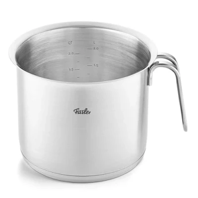 Immagine di Fissler Original,Profi Collection Tegame per latte in acciaio inox 2.6 L, 16 cm, con bordo di versamento e scala misurazione interna, cottura a induzione