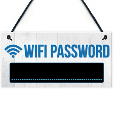 Immagine di Red Ocean, lavagna per password Wi Fi, regalo una nuova casa, amici, da appendere.
