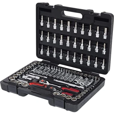 Immagine di KS TOOLS 918.0699 Set bussole 99 Acciaio al cromo vanadio 1/4, 3/8 con funzionalità cricco Quadrato