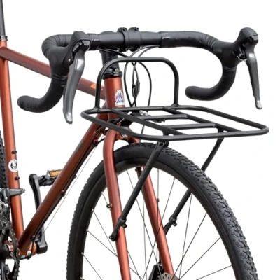 Immagine di GORIX Portapacchi anteriore per bici MTB bicicletta da strada (GX RACK) (lunghezza regolabile)