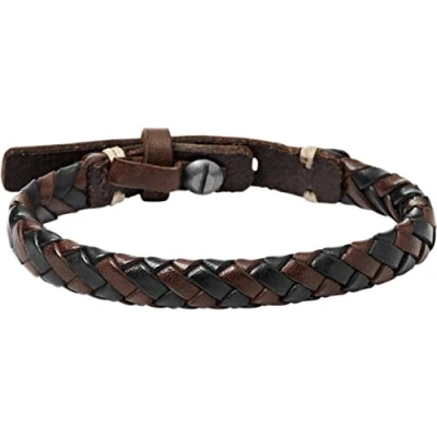 Immagine di Fossil Brass Bracciale, Uomo, Taglia: One Size, Dunkelbraun