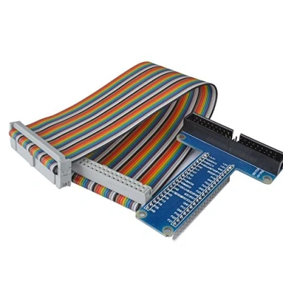 Immagine di DollaTek Scheda di espansione Breakout GPIO RPi + Cavo a Nastro per Raspberry Pi 3 2