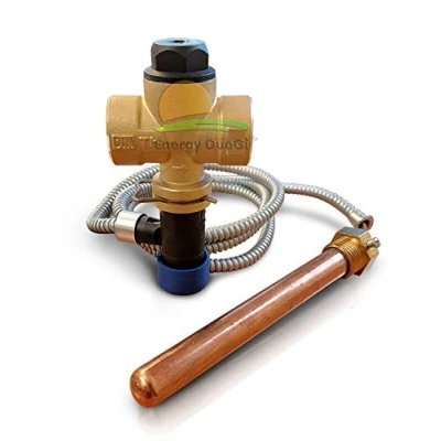 Immagine di Valvola di scarico termico a doppia sicurezza 3/4&quot; F per caldaie combustibile solido (1, Taratura 85C)