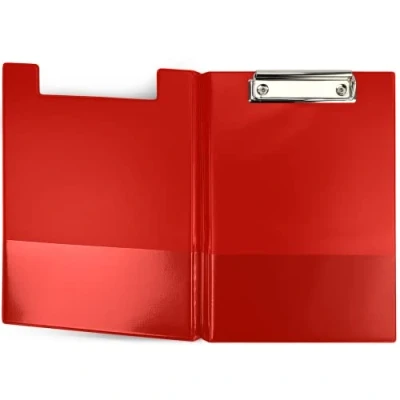 Immagine di Netuno 1 raccoglitore per portablocco, formato A5, con clip, rosso, DIN coperchio, morsetto in metallo, piastra rigida, plastica, scrivere, porta documenti