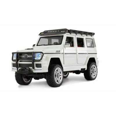 Immagine di Amewi BRX24 Metal Scale RC Crawler Auto telecomandata 4WD 1:24 RTR Bianco