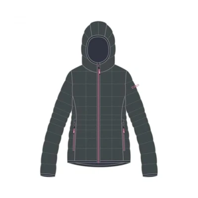 Immagine di CMP Giacca da bambina in nylon con cappuccio fisso, Titanio, 128