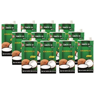 Immagine di Aroy D Latte Di Cocco (Uht) 17,5% Grassi 12X1 Ltr. 12000 g