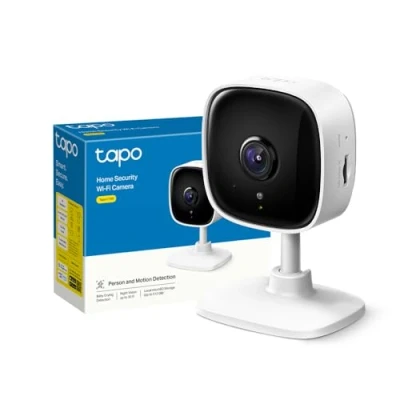 Immagine di Tapo C100 Telecamera Wi Fi Interno, Videocamera Sorveglianza FHD, Visione Notturna, Audio Bidirezionale, Notifiche in Tempo Reale del Sensore di Movimento, MicroSD fino a 512GB