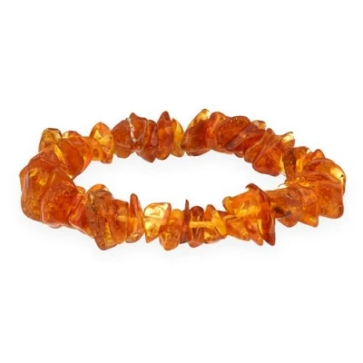 Immagine di Lebensquelle Plus bracciale in ambra con frammenti pietra preziosa, 19 cm, Gemma