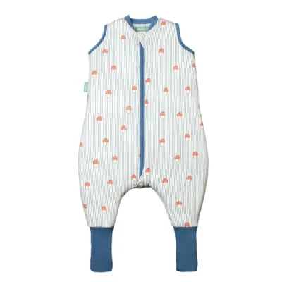 Immagine di molis&amp;co Sacco nanna con piedini e calze primaverile autunno 1 tog Leggermente Imbotito 100% Cotone (Oeko TEX 100) Mushrooms (6 anni)