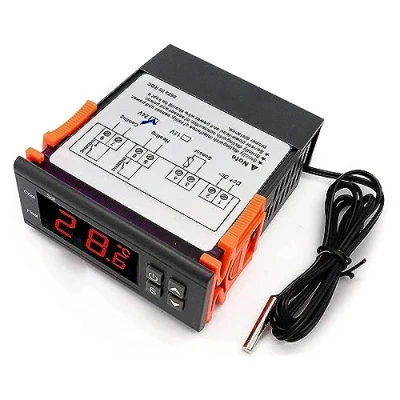 Immagine di RUIZHI DC 24V Digital Termostato termoregolatore 50 ℃ 99 Regolatore di Temperatura LED Display Temperature Controller con Sonda Sensore