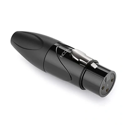 Immagine di deleyCON 1 Pezzo Adattatore Audio XLR Attaccabile in Campo Presa a Connettore Grezzo per Cavi e Dispositivi Altoparlante Microfono Console di Missaggio Strumento Musicale
