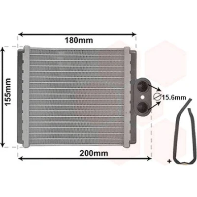 Immagine di VAN WEZEL 52006093 Radiatore Riscaldamento con accessori senza condotto *** IR PLUS SUZUKI: Vitara I SUV, SUV Cabrio