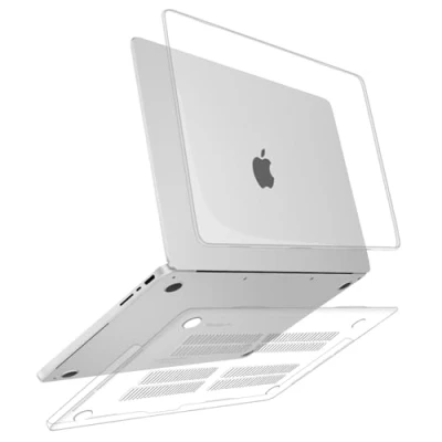 Immagine di ZYB Custodia per MacBook Pro 16 Pollici 2024 2023 2021 M4 M3 M2 M1 Pro/Max Modello A3186 A3403 A2991 A2780 A2485, Case Cover Copertina Rigida Ultra Sottile, Trasparente