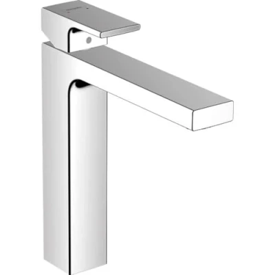 Immagine di hansgrohe Vernis Shape Miscelatore monocomando lavabo 190 con piletta di scarico in metallo, cromo, 71590000