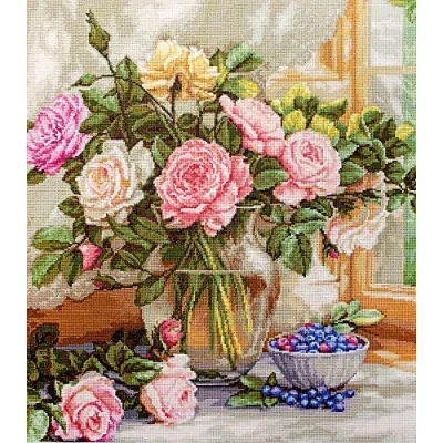 Immagine di Lucas Set punto croce, cotone, multicolore, 15 x 13 cm