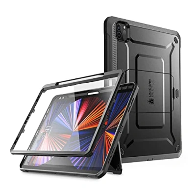Immagine di SUPCASE Custodia per iPad Pro da 11 pollici (2022/2021/2020) Bumper Case 360 Gradi Cover Support Apple Pencil Laden [Unicorn Beetle PRO] con protezione schermo e supporto (nero)