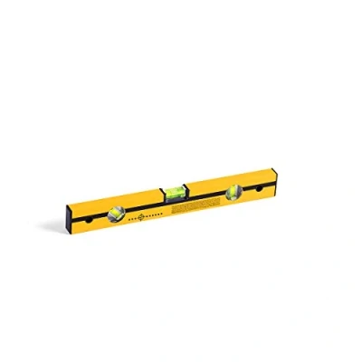 Immagine di HARDY WORKING TOOLS Livelle a bolla, Orizzontale , Verticale Angolo Bolla Misurazione, Lunghezza 40cm, Serie 42, Giallo, A0730 420400