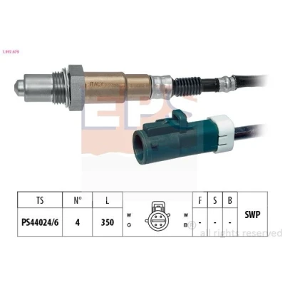 Immagine di EPS 1.997.679 Sonda lambda Made in Italy OE Equivalent riscaldato, planare, Filettatura prelubrificata FORD: FIESTA 5, Fusion Station Wagon
