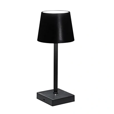 Immagine di Cepewa lampada da tavolo con funzione touch comodino ricaricabile cavo USB luminosità regolabile cambia colore bianco caldo di ricarica incluso (1 paralume