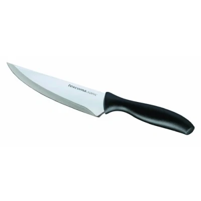 Immagine di Tescoma 862042 Sonic Coltello Cuoco, Acciaio Inossidabile, Nero, 18 cm, 1 Pezzo