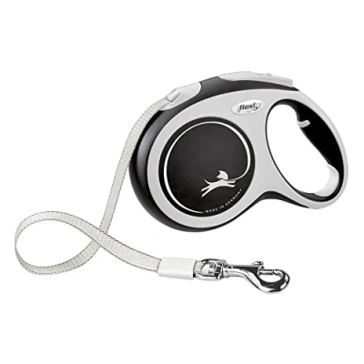 Immagine di FLEXI Guinzaglio retrattile per cani, ergonomico, resistente e anti groviglio, cani fino a 15 kg, 4,6 m, piccolo, blu/pastello