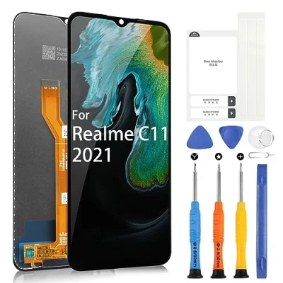 Immagine di ARSSLY LCD Schermo per Realme C11 2021 RMX3231 C21 C20 6.52&quot; Display Sostituzione Touch Screen Digitizer Ricambio Assembly con Riparazione Kit