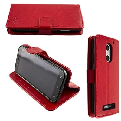 Immagine di caseroxx Custodia per Emporia Smart 4, Bookstyle Case protettiva book cover smartphone in colore rosso