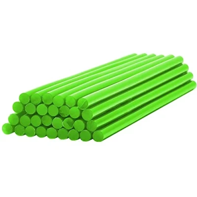 Immagine di EKKJNQ Matite adesive a caldo, 30 pezzi, colorate per colla fai da te, 7 x 200, 11 200 mm, pistola caldo (verde chiaro mm)