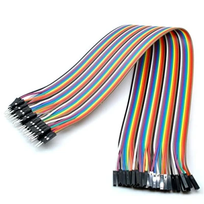 Immagine di Oiyagai Dupont line 2 Set/80 pz 30 cm/11.8 in Femmina a Maschio Jumper Wire Cavo per DIY Arduino Raspberry PI