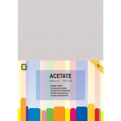 Immagine di JE Jeje Acetato Fogli, Trasparente, A5