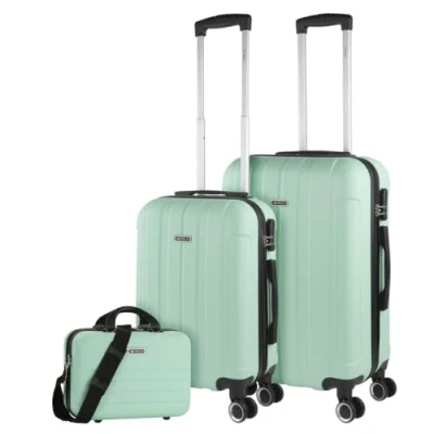 Immagine di ITACA Set Valigie Rigide Offerte. Valigia Grande Rigida, Media Rigida e Bagaglio a Mano. di con Lucchetto Combinazione TSA 771115B, Menta
