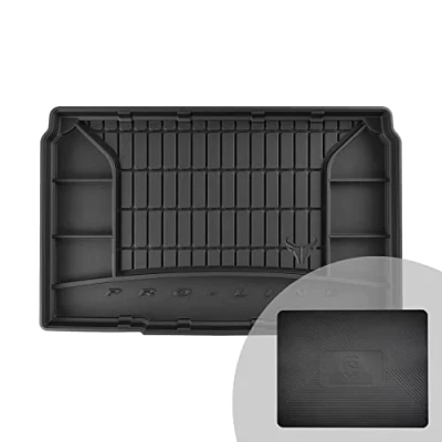 Immagine di FROGUM ProLine 3D Esclusivo Tappetino Vasca Baule Bagagliaio in gomma perfetto per Peugeot 208 II dal 2019 Comodo organizzatore Bordi più alti