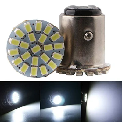 Immagine di Qasim 10x LED 1157 BAY15D PY21W Lampadina 24V Universale per Camper RV Barche Luce di Parcheggio Luci Targa Indicatore Direzione Lettura Cupola 2406 22SMD 176LM Bianco