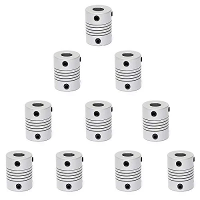 Immagine di TUZUK 10PCS Giunti flessibili da 5mm a 8mm Accoppiatore albero NEMA 17 per Creality CR 10S S S4 S5 Makerbot RepRap Prusa i3 stampante 3D o macchina CNC