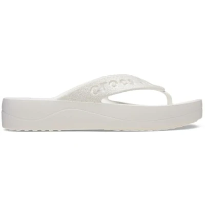 Immagine di Crocs Baya Platform Flip, Sandali con Zeppa Donna, Bianco, 41 EU