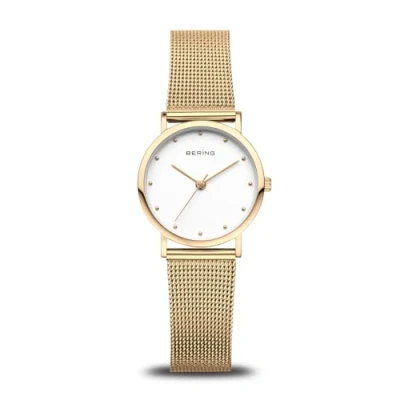 Immagine di BERING Donna Analogico Quarzo Classic Orologio con Cinturino in Acciaio Inossidabile e Vetro Zaffiro 13426 334