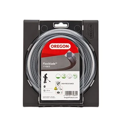 Immagine di Oregon 111082E Filo Flessibile Seghettato Per Rovi E Sottobosco, Nero, 3 mm x 37 m Di Lunghezza